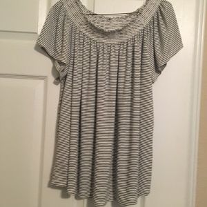 Sonoma Black and White  Top-XL